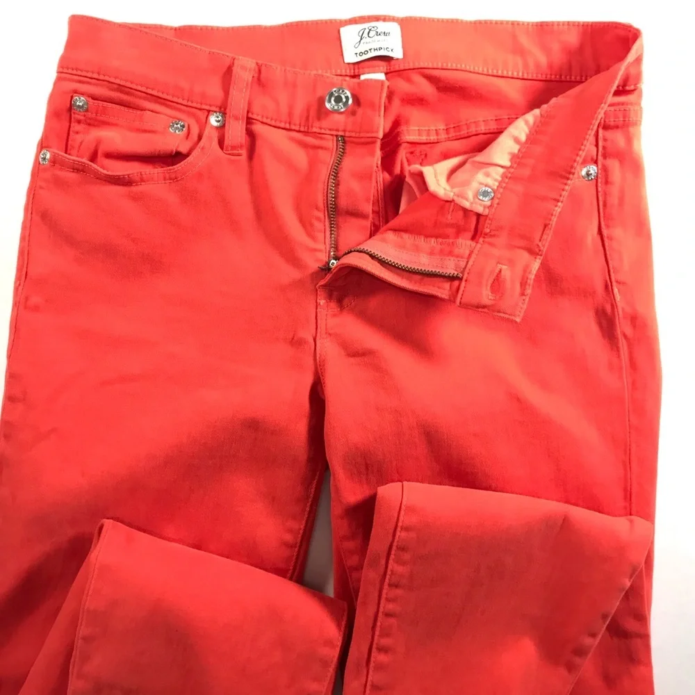 J Crew Toothpick Skinny Jeans  28 Womens Mid Rise
